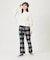 PLAID FLARE PANTS