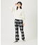 PLAID FLARE PANTS