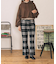 PLAID FLARE PANTS