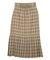 PLAID PLEATED HEM SKIRT