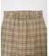 PLAID PLEATED HEM SKIRT