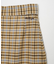 PLAID PLEATED HEM SKIRT