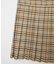 PLAID PLEATED HEM SKIRT