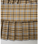 PLAID PLEATED HEM SKIRT