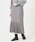 PLAID PLEATED HEM SKIRT