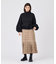 PLAID PLEATED HEM SKIRT