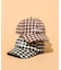 BRUSHED CHECKERED LOGO CAP