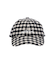 BRUSHED CHECKERED LOGO CAP