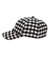 BRUSHED CHECKERED LOGO CAP