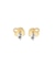 HEART PADLOCK STUD EARRINGS