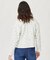 FLORAL PATTERN WAFFLE CARDIGAN