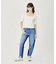 BICOLOR DENIM PANTS
