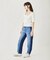 BICOLOR DENIM PANTS