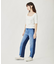 BICOLOR DENIM PANTS