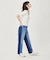 BICOLOR DENIM PANTS