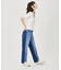BICOLOR DENIM PANTS