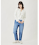 BICOLOR DENIM PANTS