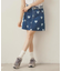 HEART PRINTED DENIM SKIRT