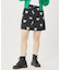 HEART PRINTED DENIM SKIRT