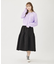 TULLE JACQUARD GATHERED SKIRT
