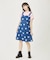 HEART PRINTED DENIM DRESS