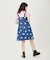 HEART PRINTED DENIM DRESS