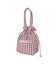 GINGHAM DRAWSTRING COOLER BAG