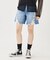 DISTRESSED DENIM SHORTS
