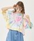TIE DYE WIDE S/S TOP