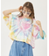 TIE DYE WIDE S/S TOP