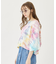TIE DYE WIDE S/S TOP