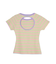 OPEN BACK STRIPE S/S TOP