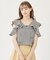 GINGHAM RUFFLE TOP