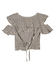 GINGHAM RUFFLE TOP