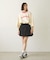 DRAWSTRING MINI SKIRT