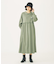 ROUND COLLAR GATHERED DRESS