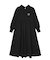 ROUND COLLAR GATHERED DRESS