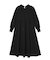 ROUND COLLAR GATHERED DRESS