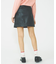 FAUX LEATHER HEART POCKET SKIRT