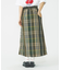 PLAID LONG SKIRT