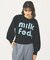 MILKFED LOGO KNIT TOP