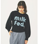 MILKFED LOGO KNIT TOP