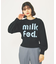 MILKFED LOGO KNIT TOP