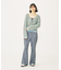 SCALLOP HEM KNIT CARDIGAN