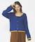 SCALLOP HEM KNIT CARDIGAN