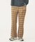 PLAID FLARED PANTS
