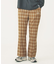 PLAID FLARED PANTS