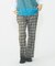 PLAID FLARED PANTS