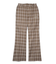PLAID FLARED PANTS
