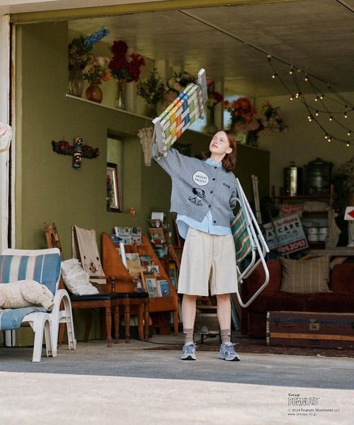 MILKFED.x PEANUTS 75th KNIT CARDIGAN｜ミルクフェドの通販｜&mall